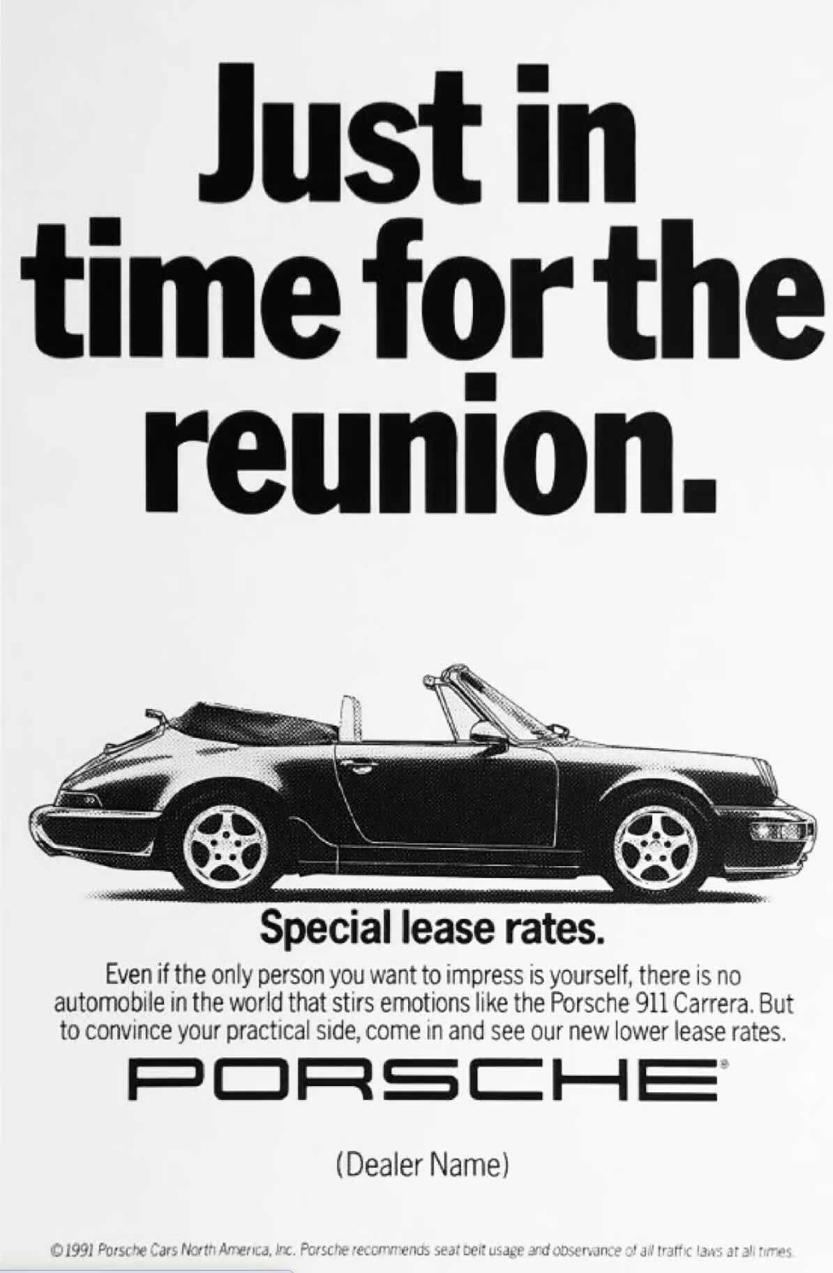 Advertisement example showing a trigger